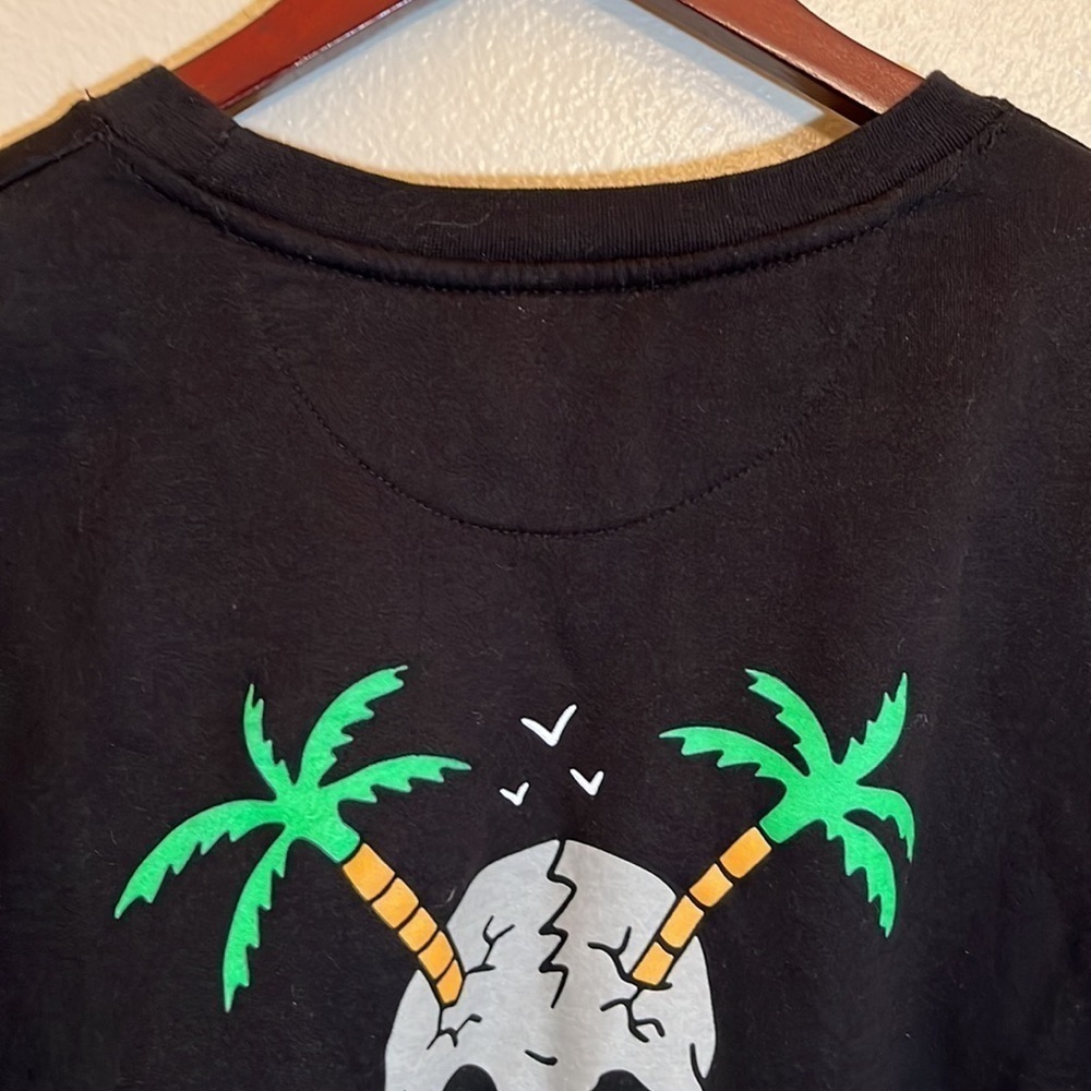 Barney Cools Black Skull Pullover Sweatshirt - image 7